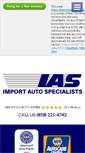 Mobile Screenshot of importautospecialists.net